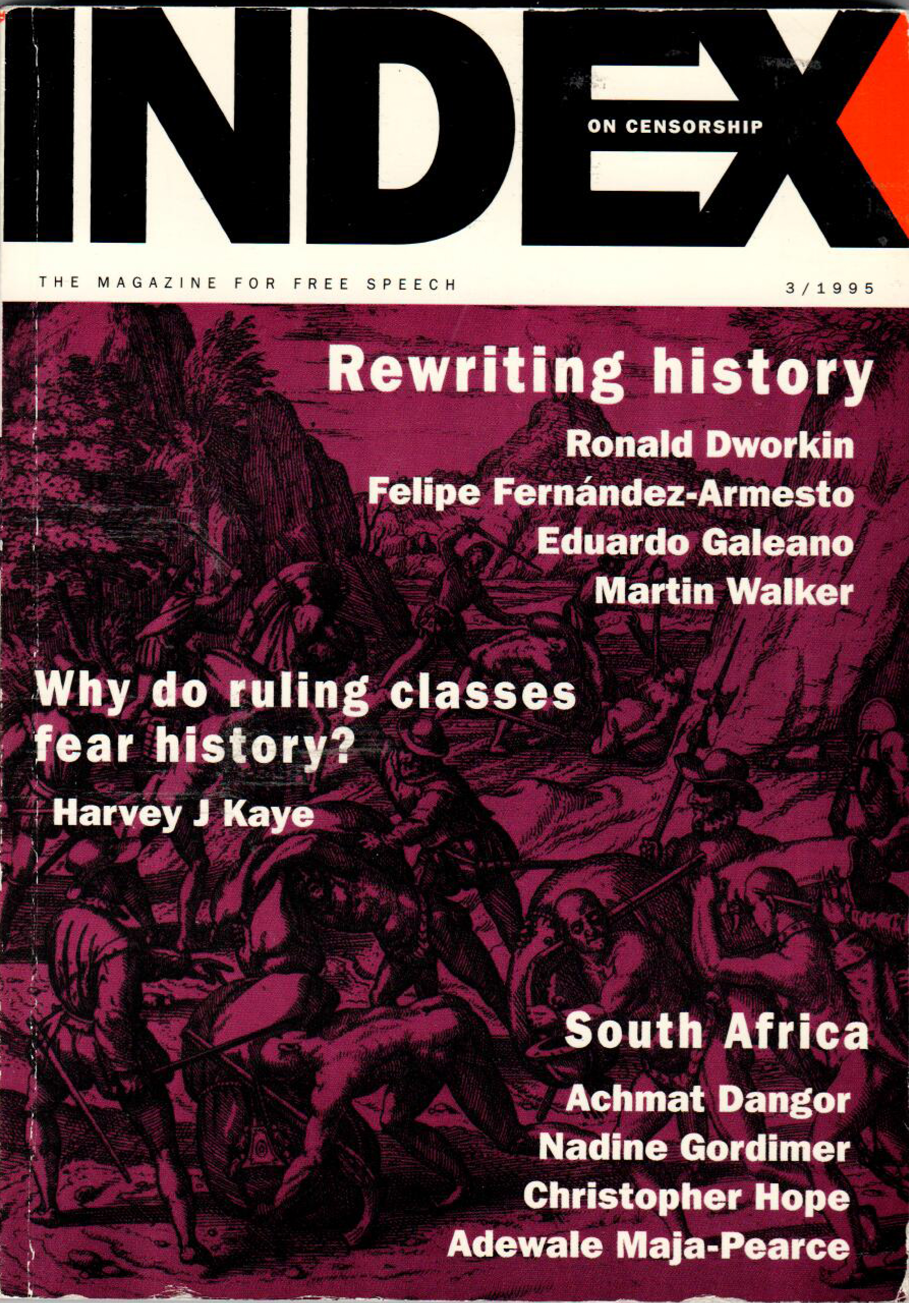 Rewriting history, the May 1995 issue of Index on Censorship magazine