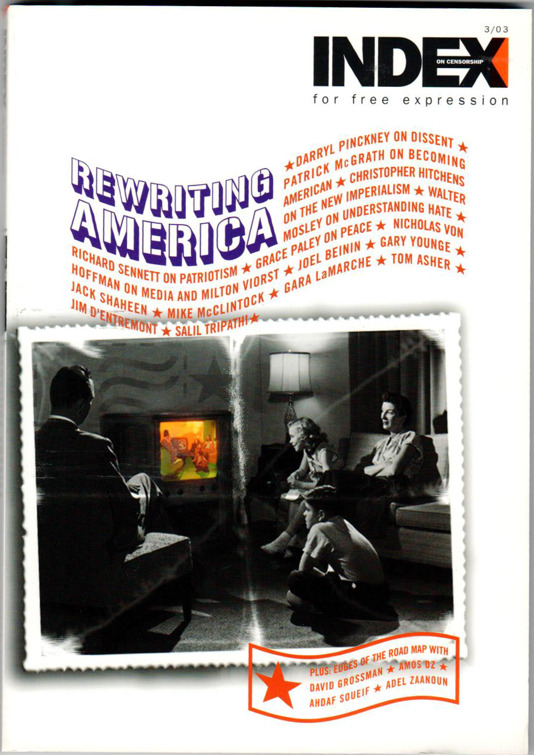 Rewriting America, the autumn 2003 issue of Index on Censorship magazine.