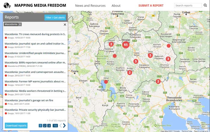 State of media freedom in Macedonia is very worrying