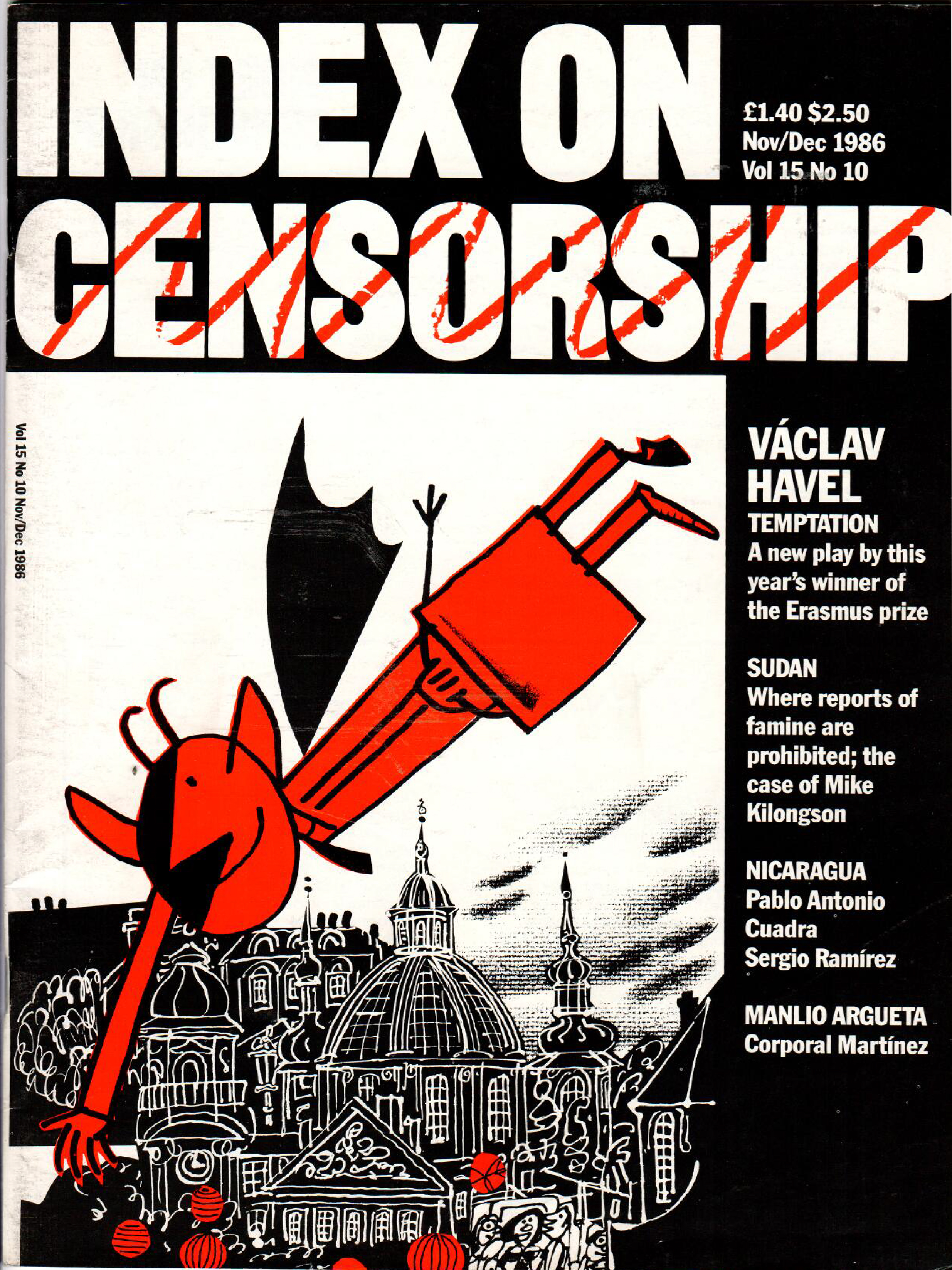 Temptation: A new play by this year's winner of the Erasmus Prize, the November/December 1986 issue of Index on Censorship magazine