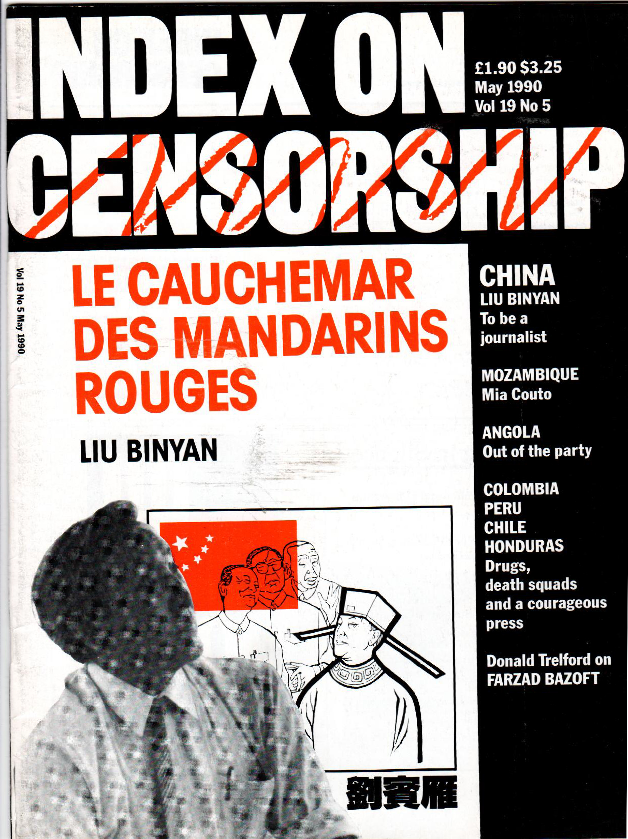 China: To be a journalist, the May 1990 issue of Index on Censorship magazine.