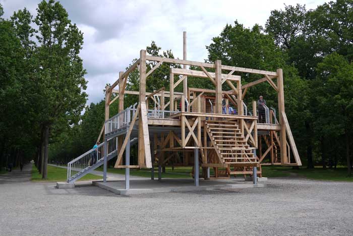 Sam Durant's installation Scaffold was shown as part of the 2013 Edinburgh Fringe Festival. (Photo: Tom Parnell/Flickr/Creative Commons