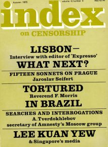 Lisbon - What next?, the Autumn 1975 issue of Index on Censorship magazine