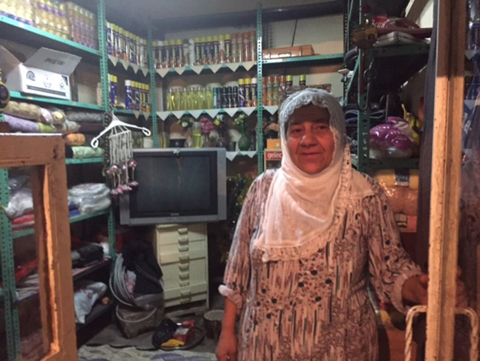 Mevlüde Ak was born and grew up in a house in Sur. She gave her house in Sur to her married, unemployed son. She lives with her husband in their small shop. After closing time, they put down beds on the floor and sleep there. Mevlüde Ak says "They offered me 60,000 Lira for our house. This money would not be enough for us to buy a new home. We're not leaving. If they wish, let them bring it down on top of us."