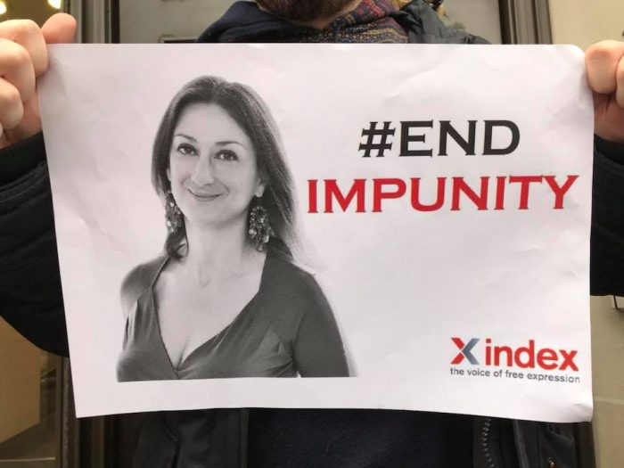 Groups hold London vigil for murdered journalist Daphne Caruana Galizia