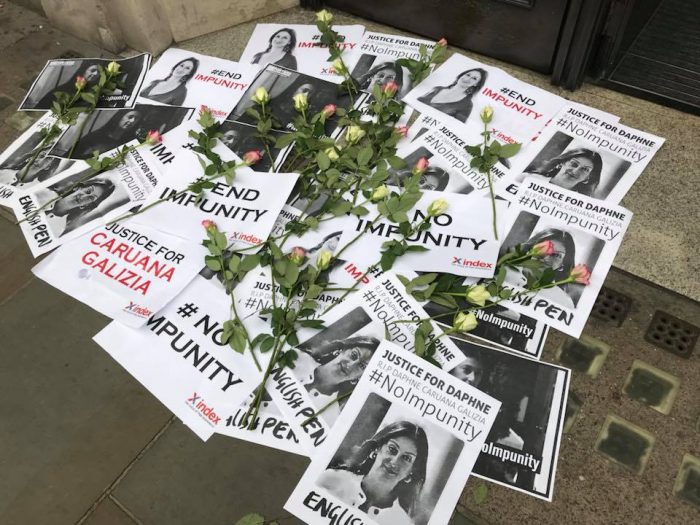 Protesters demand justice after murder of Maltese journalist