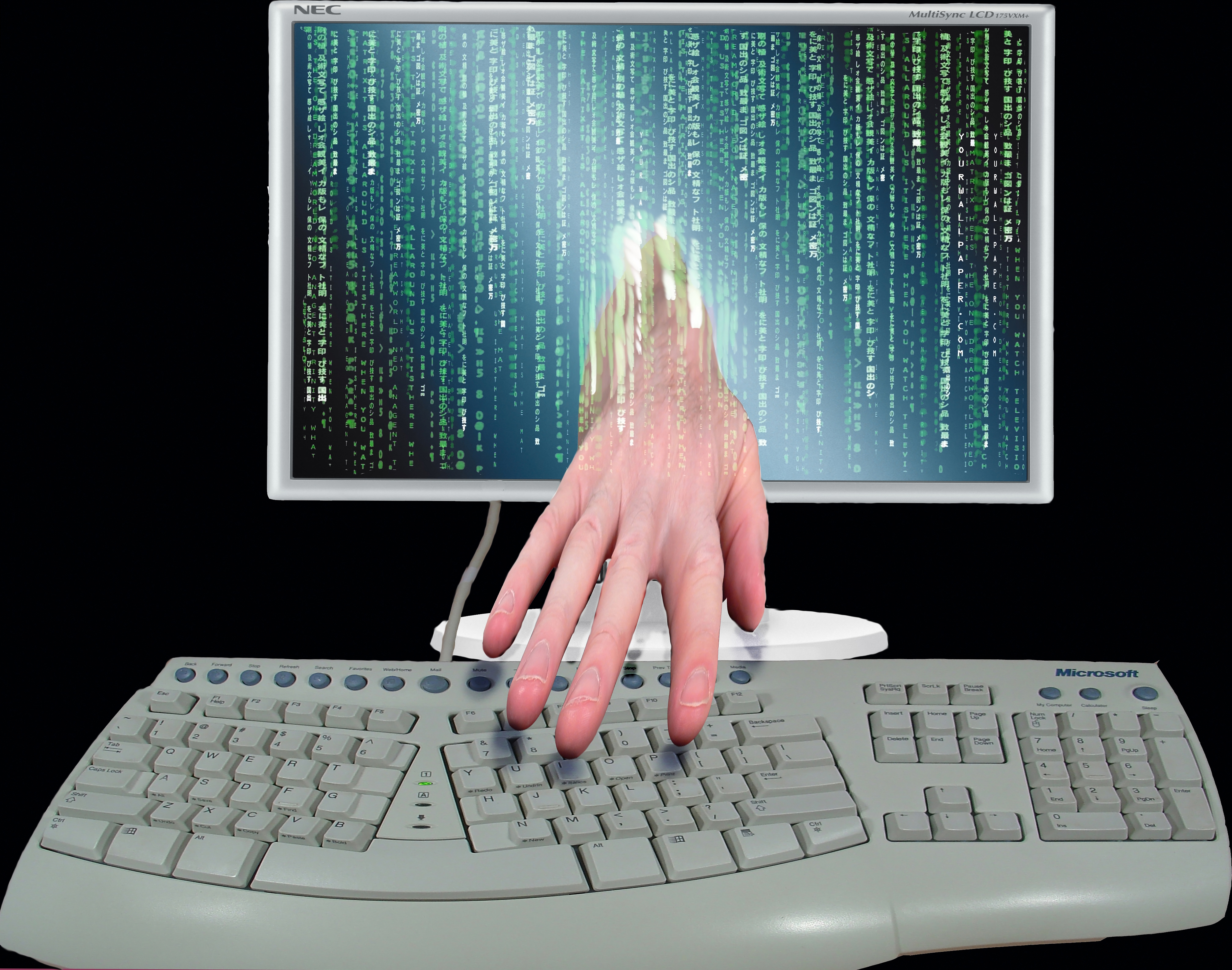 Hand coming out of computer, symbolising hackers, Don Hankins/Flickr