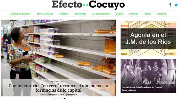 Latin America is home to a growing number of independent publications, like Venezuela's Efecto Cocuyo, that do not depend on government advertising