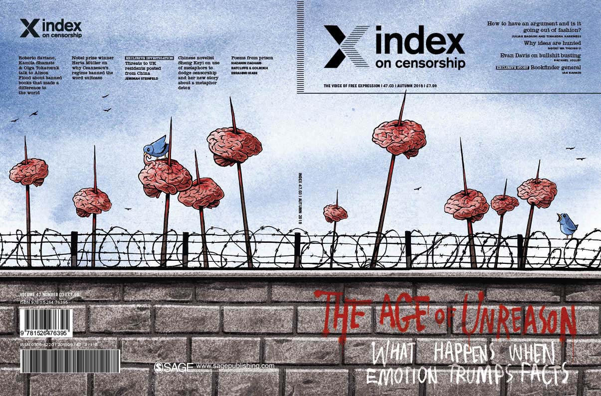 The Age of Unreason: Index on Censorship autumn magazine launch