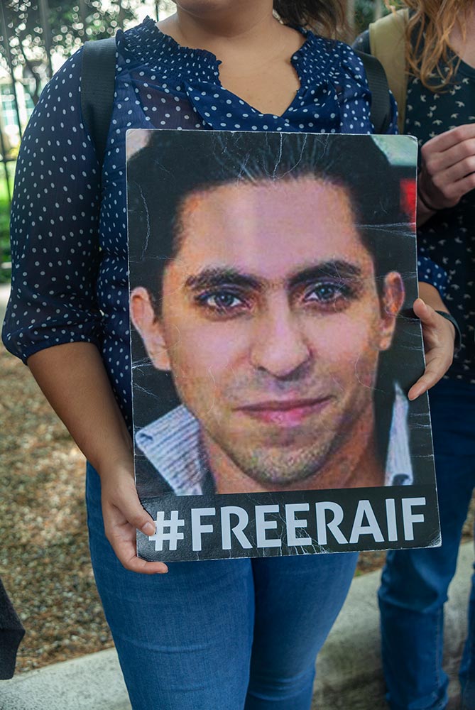 Marking seven years since the arrest of Raif Badawi