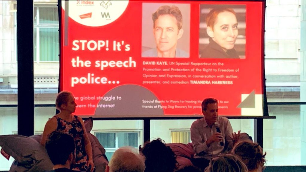 UN Special Rapporteur David Kaye speaks to Timandra Harkness about free speech and the internet