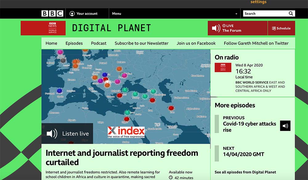 This Week at Index: Index’s new tracking map is featured on the BBC