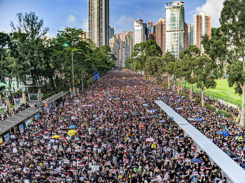 Millions took to the streets in June 2019 to protest the extradition bill. Credit: Studio Incendo/Flickr