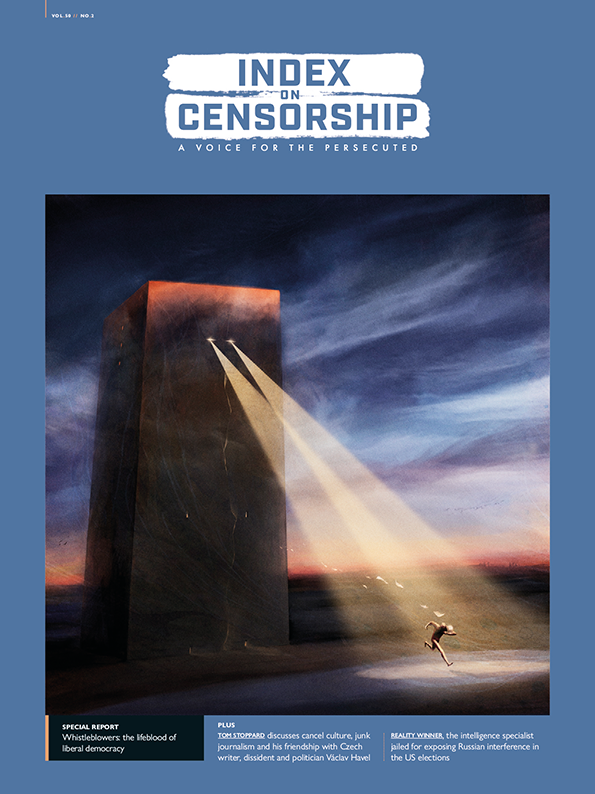 Index on Censorship summer 2021 issue 50-02 whistleblowers