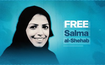 Join our Twitter storm of protest against Salma al-Shehab’s 34-year sentence