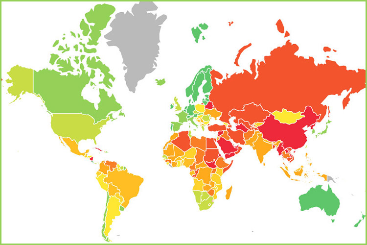 El nuevo e importante índice global de libertad de expresión hace que las clasificaciones del Reino Unido tropiecen en cuanto a libertad académica, digital y de medios