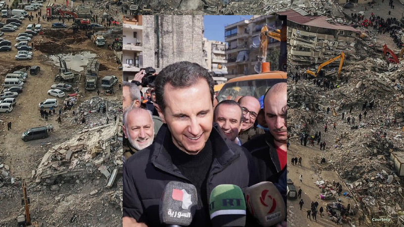 Bahar al-Assad is using the natural disaster that has killed thousands to launder his reputation internationally while ordinary Syrians suffer