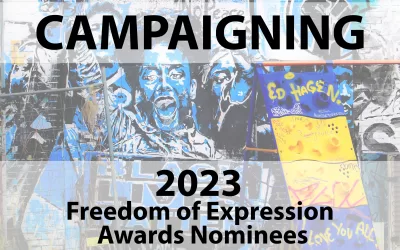 Nominees for the 2023 Freedom of Expression Awards – Campaigning