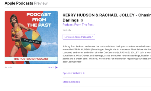 Kerry Hudson & Rachael Jolley - Chasing Silver Darlings (Podcast from the Past)
