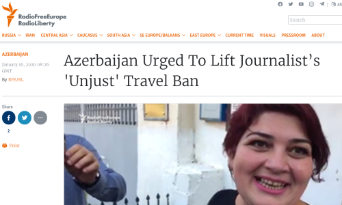 Azerbaijan Urged To Lift Journalist’s 'Unjust' Travel Ban (RFE/RL)